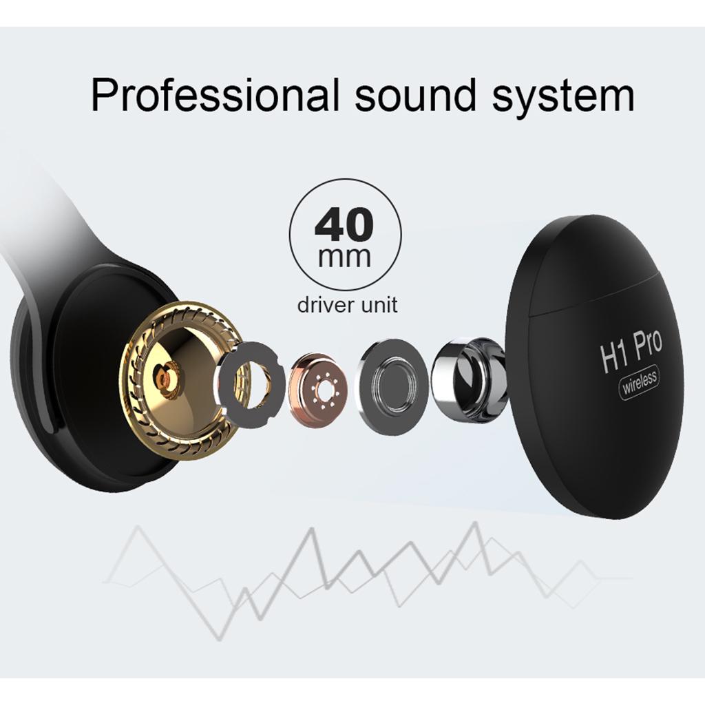 Buy PTM H1 Pro Bluetooth Wireless Headphone Noise Canceling Gaming Headset  Red at affordable prices — free shipping, real reviews with photos — Joom