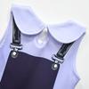 83021 Vestito Senza Maniche con Stampa Lily Lovebraids e Collo a Revers per Bambine