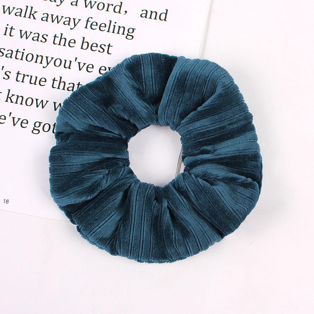 Velvet Nail Pearl Scrunchie Women Elastic Hair Rubber Bands Accessories Gum For Women Girls Ties Hair Ring Rope Ponytail Holder