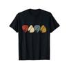 Guitar Pick Graphic Tshirt Men Cotton Summer Casual Short Sleeve Tee Soft Breathable Vintage Music Lover Apparel Top