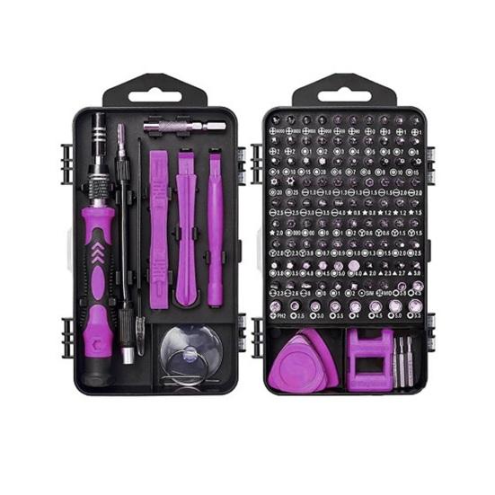 Screwdriver Kit 122 in 1 Anti-Static Handles Magnetic Precision Repair Tool Set with Chrome-Vanadium Steel Bits Magnetizer Demagnetizer Tool