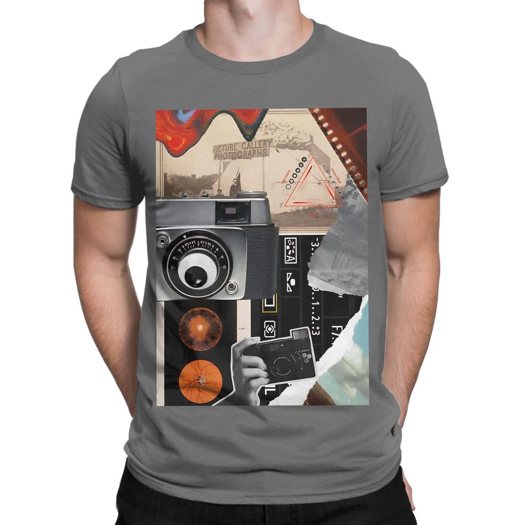 Collage Photographer Stuff Novelty Graphic 100 Cotton TShirt Fujifilm Tees Tops For Unisex