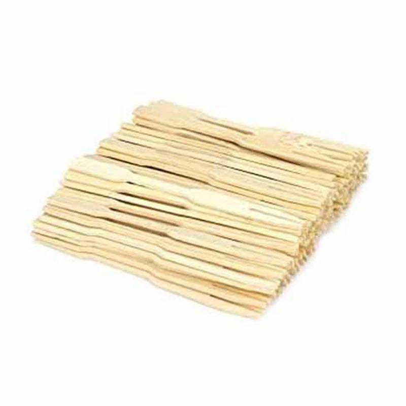 

AEE2-Mini Bamboo Forks 3.5 Inch, Small Forks For Appetizers, Cocktail Forks Fruit Forks, Toothpicks For Appetizer