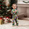Parent-child Christmas Print Home Suit Long-sleeved Top And Pants