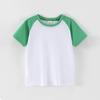 Kids Shoulder Short Sleeve T-Shirt, Pure Cotton Round Neck Summer New Children's Clothing Support Custom Print