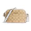 Camera 19 Classic Canvas And Leather Crossbody Bag Small Women Bags White Khaki C9926-IMDQC