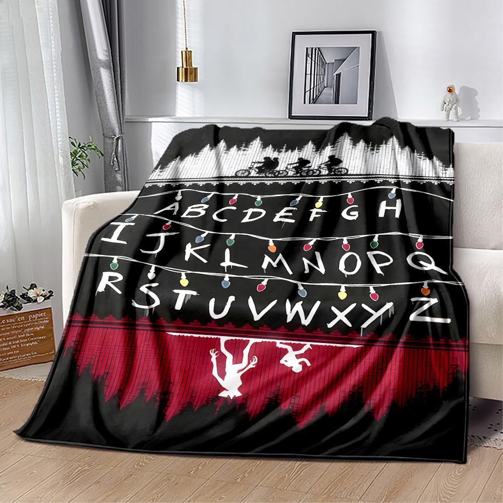 Stranger Things Mashup Suitable Blanket for Offices, Travel, Living Rooms Also a Good Gift for Friends and Family Suitable for All Seasons.