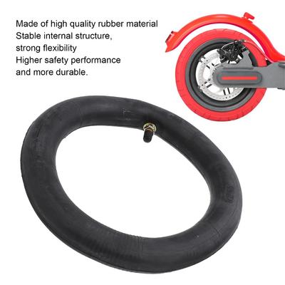 2 Pcs 10×2 Inner Tubes Rubber Black Scooter Inner Tube Straight Valve Tyre Inner Tube for Xiaomi M365, M365 Pro, 1S