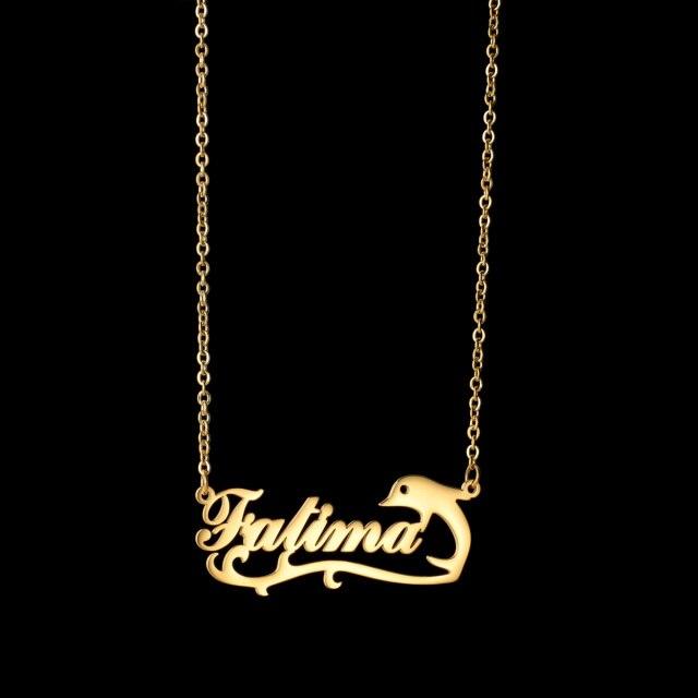 Buy Atoztide Custom Name 18K Gold 