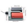 Double Foot Pedal Switches Duplex Tumblers Self-Reset Footswitch Momentary Plastic Foot Switches  for Welding Equipment