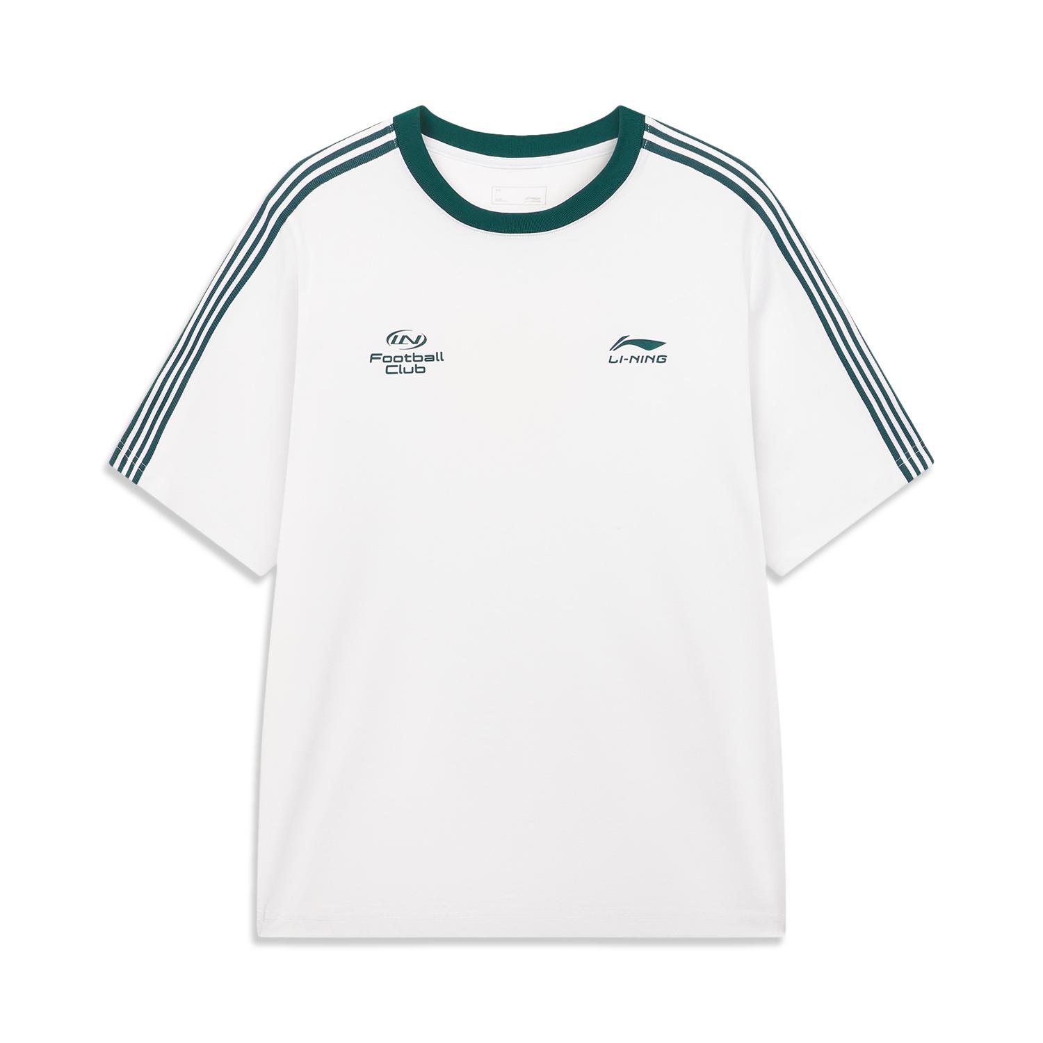 Li-Ning Comfortable Minimalist Striped Versatile Casual Short Sleeve T-Shirt Unisex Tops ATSW351-10 S
