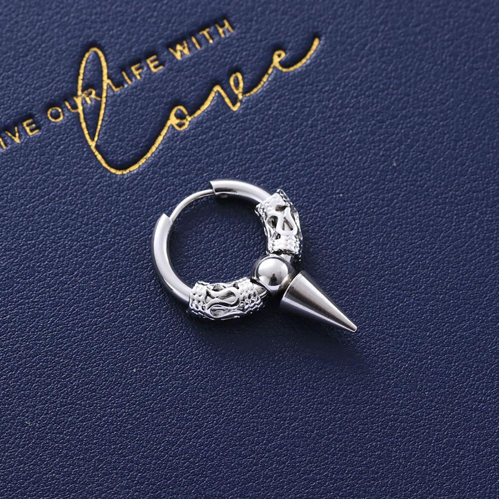 

Крутая Панк Мужская Женская Серьга-Кольцо из Нержавеющей Стали Серьга-Дракон Застежка для Уха Модная Бижутерия A