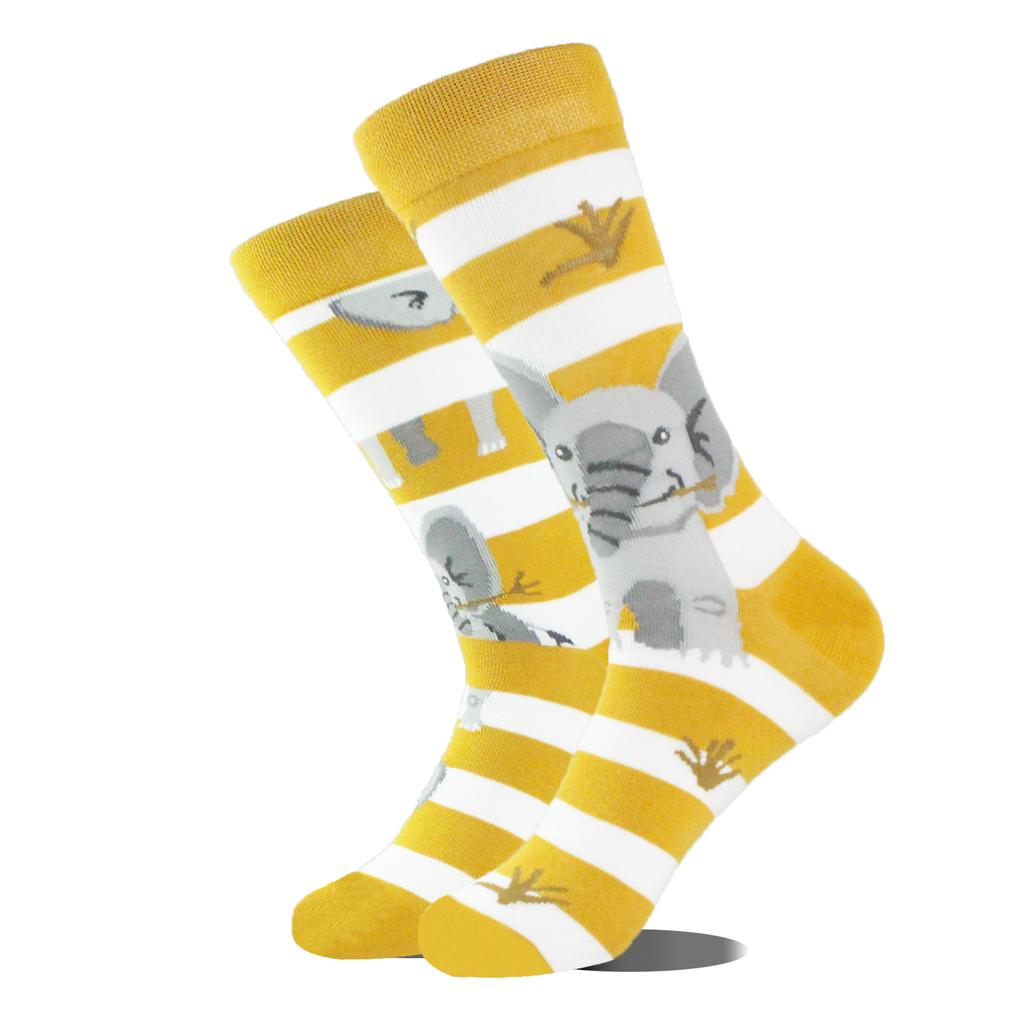 AB Professional Design Funny Socks Men Happy Animal Music Beer Skarpetki Sokken Hip Hop Big Size Meias Skateboard Divertidos