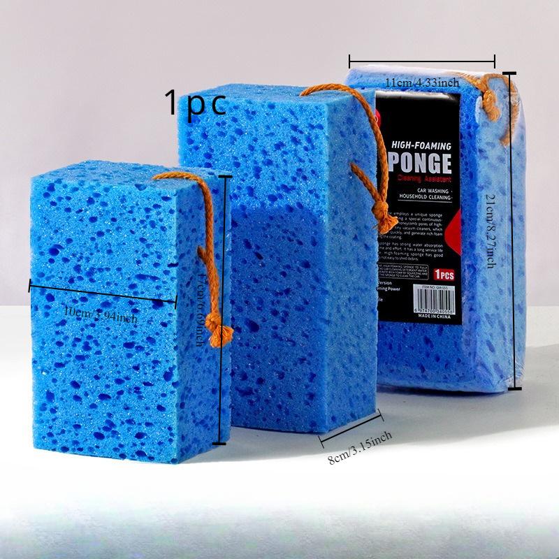 Thickened high foam car wash sponge large honeycomb seaweed sponge block car supplies beauty cleaning decontamination sponge wipe