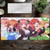 The Quintessential Quintuplets Anime Custom Skin Gaming Mouse Pad Gamer Desk Mat Keyboard Pad Decoration Mause Pad for PC Carpet