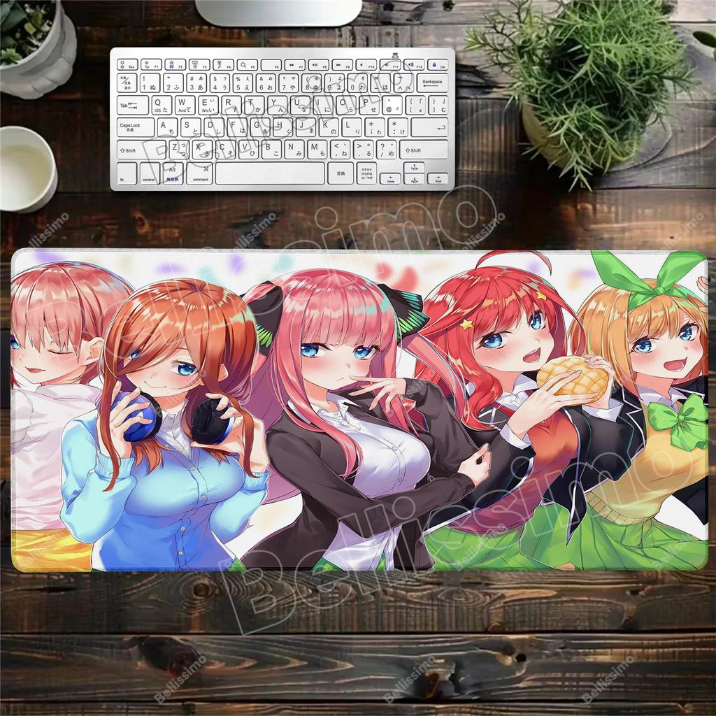 The Quintessential Quintuplets Anime Custom Skin Gaming Mouse Pad Gamer Desk Mat Keyboard Pad Decoration Mause Pad for PC Carpet