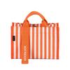 Drezm Korean Crossbody Tote - Small Square Canvas Striped Bag for Women