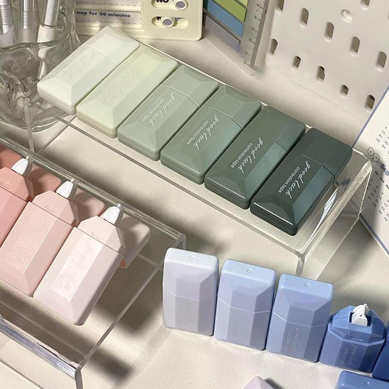 6ks/sada Gradient Color Series Correction Tape Ins Korean Creative Gradient Jednobarevná korekční páska Školní papíry
