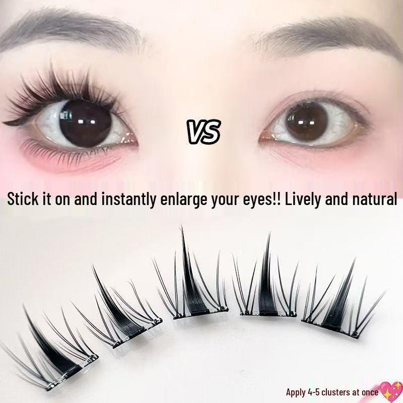 Barbie Rabbit Series Glue-Free Segmented Single Cluster False Eyelashes - Pure Desire Style for Beginners