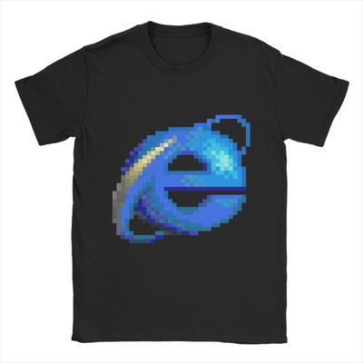 Ležérní tričko Léto Internet Explorer Trendy Cool trička 100% bavlněné tričko pro muže Y2K Klasický design Oblečení s krátkým rukávem