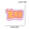 Positive Energy Letter Patch Cartoon Inspirational Quotes Embroidered Patches Iron On Patches For Jeans Jackets Sew Patch DIY