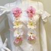 Floral Graduation Stole Handmade Custom Floral Belt with Realistic Faux Silk Flowers Phalaenopsis Roses Dahlias Personalized Engraved Tags Unique Grad