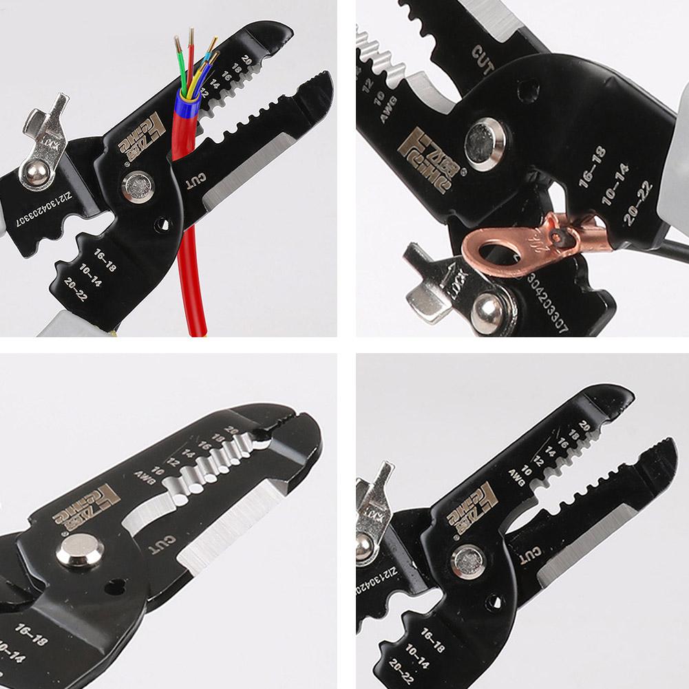 Multifunctional Wire Stripper & Crimping Pliers for Electricians - Optical Fiber Wire Pulling/Cutting Cable Pliers
