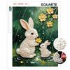 Animal Pearl Painting Handmade Diy Rabbit Pearl Art Painting Stickers Home Decoration Gifts