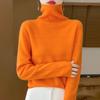 Dame Cashmere Sweater Qinghe Cashmere 30% Cashmere 70% Uld Efterår og Vinter Pullover Varm og Moderigtig