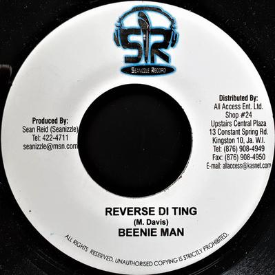 7inch Record BEENIE MAN / D'ANGEL - Reverse Di Ting / Mek Dem Whispa NONE Seanizzle Recor 2006 Jamaica Reggae, Ska & Dub Used