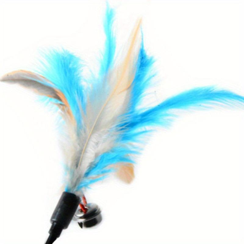 1PC Color Random Cat Toy Bell Feather Funny Cat Rod Toy