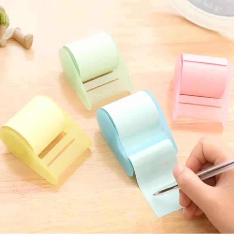 Colorful Sticky Notes Notebooks Removable Self-adhesive Tape Holder Stationery Office Stationery School Supplies