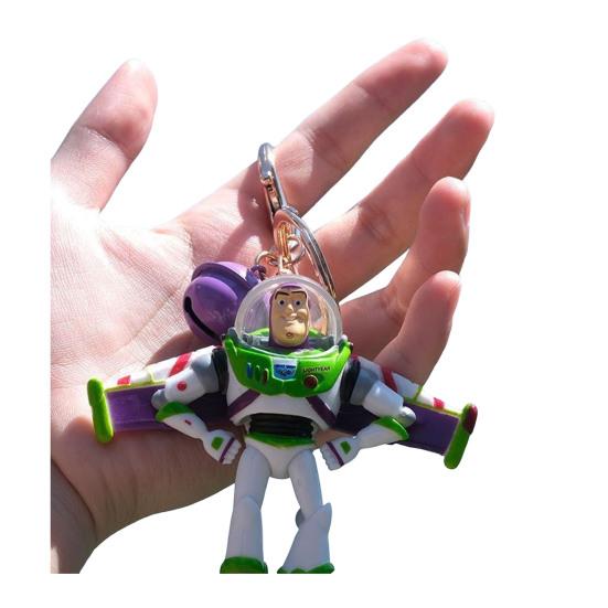Keychain Pendant, Woody Buzz Lightyear Car Air Freshener, Aromatherapy Vent Clip Car Accessory for Toy Fan Gift