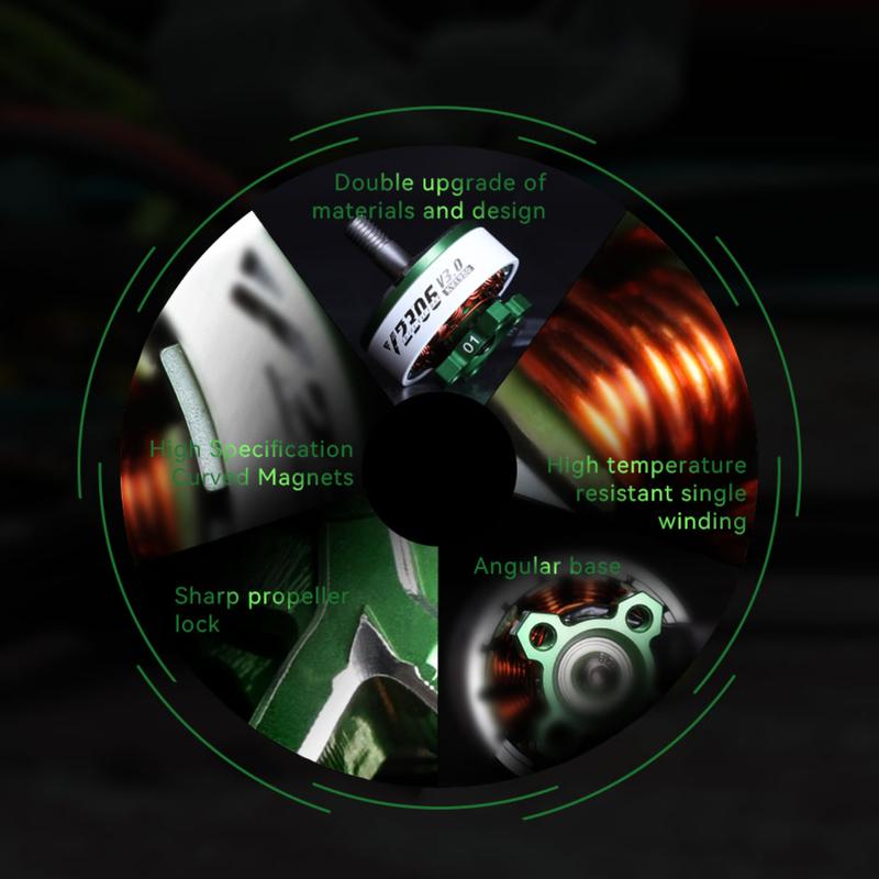T-MOTOR Velox V2306 V3 Motor Drones DIY Parts  Brushless Racing Freestyle Drones Motor Brushless Motor Drone Accessories