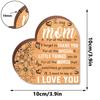 MZ1021-1031 Mother's Day Heart Wooden Desktop Ornament