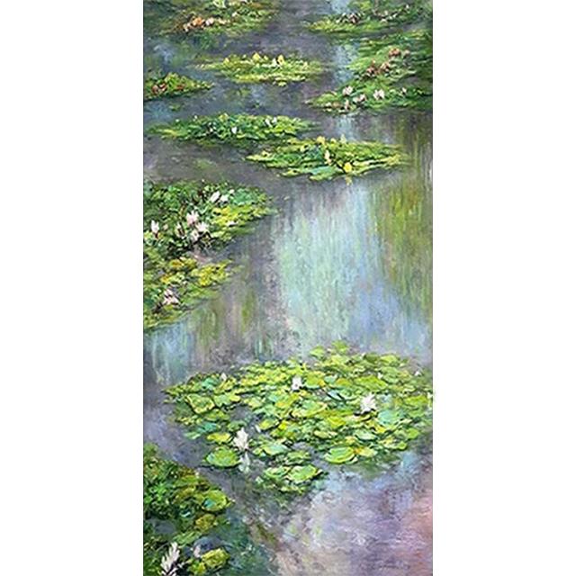 Large Monet Diamond Painting New 2023 Water Lilies Full Square Round Diamond Mosaic Pond Landscape Art For Living Room Decor U61