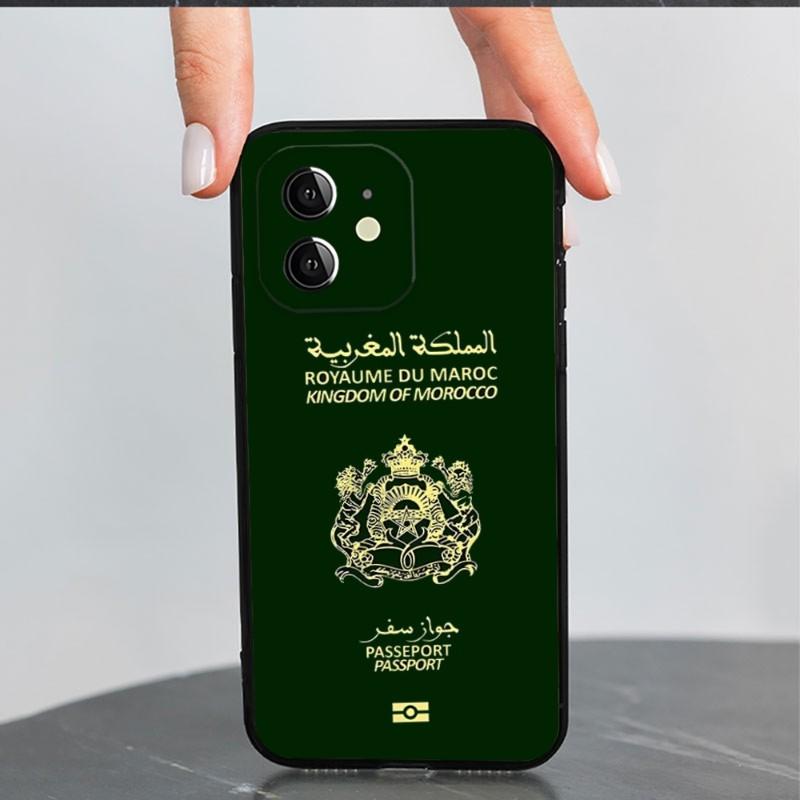 Telefonhülle mit marokkanischer Flagge für Apple iPhone 14 Pro 13 Mini 11 12 Max Xr X Xs 6 6s 7 8 Plus stoßfeste Rückseite