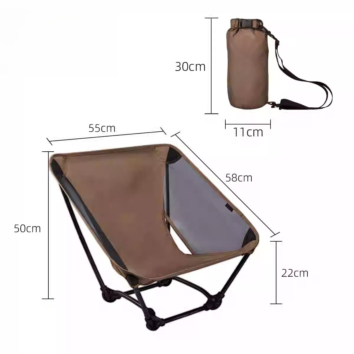 Hiking Camping Mesh Ground Chair Four-legged