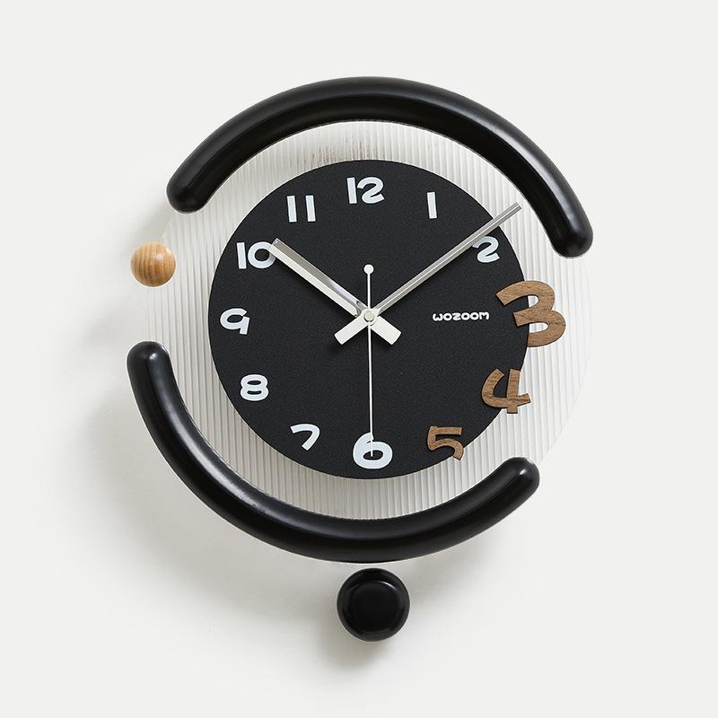 Creative Wall Clock Entrance Hall Wall Watch Living Room Round Silence Swing Clocks Modern Bedroom Decorative Accessories