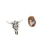 Tribal Bull Head Sculpture Wall Hanging Art And Ornate Resin Picture Frame Decorative Tabletop