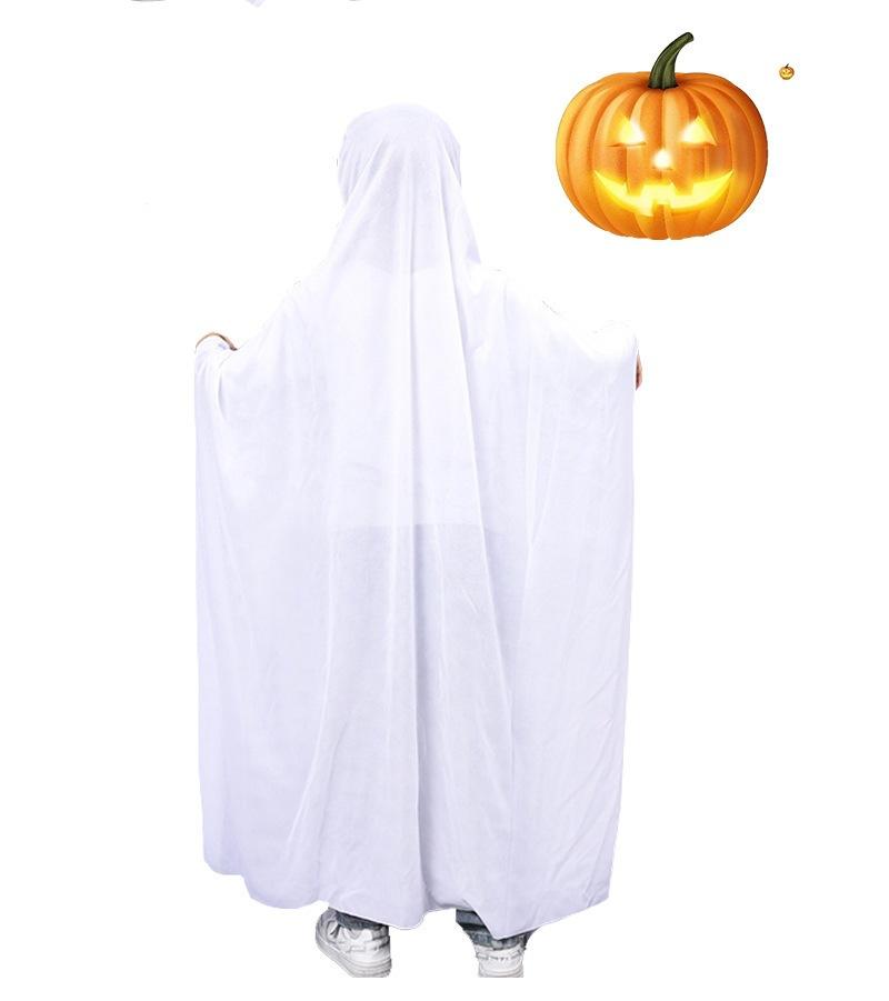 Halloween cape party cos white dress masquerade kids adult funny ghost cape