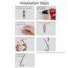 Modern Coat Hook Simple Clothes Hanger Mounting Hardware Hat Hook  Wardrobe Organizatio