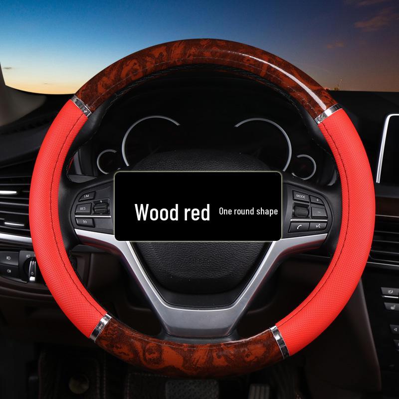 Four Seasons 2011 Pfirsichholzmaserung & Leder Auto Lenkradbezug