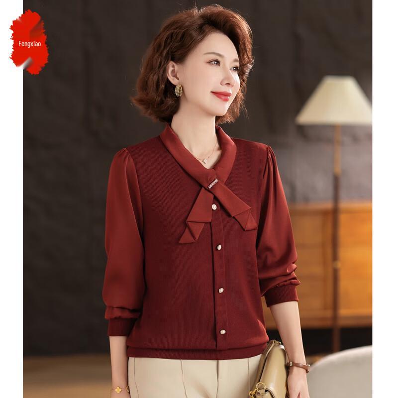 

Women s Elegant Long Sleeve Spring Blouse 2XL