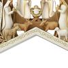 Christmas Tree Acrylic Ornament 2D Flat Hangable Winter Holiday Christmas Acrylic Nativity Ornament For Mantel Windowsill Door