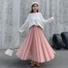 Women's Mid-length Mesh Tulle Skirt