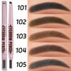 2 In1 Eyebrow Pencil Professional Cosmetics Makeup for Women 5 Colors Waterproof Eyebrow Tattoo Brush Long Lasting Eyebrow Pen