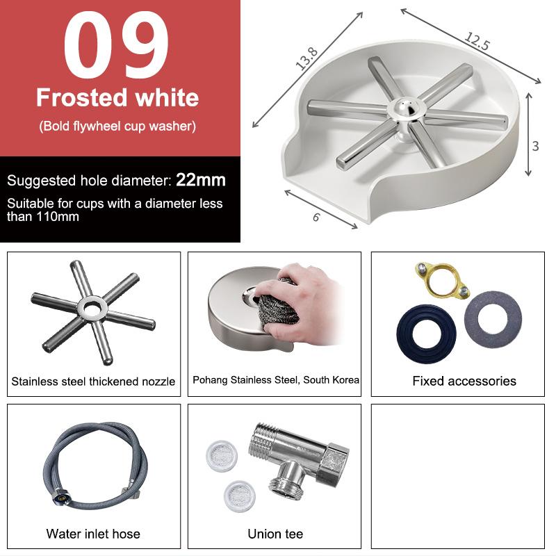 Pohármosogató konyhai mosogatókhoz, csésze mosogató, konyhai kiegészítők, ezüst rozsdamentes acél, kefés tisztítóeszközök