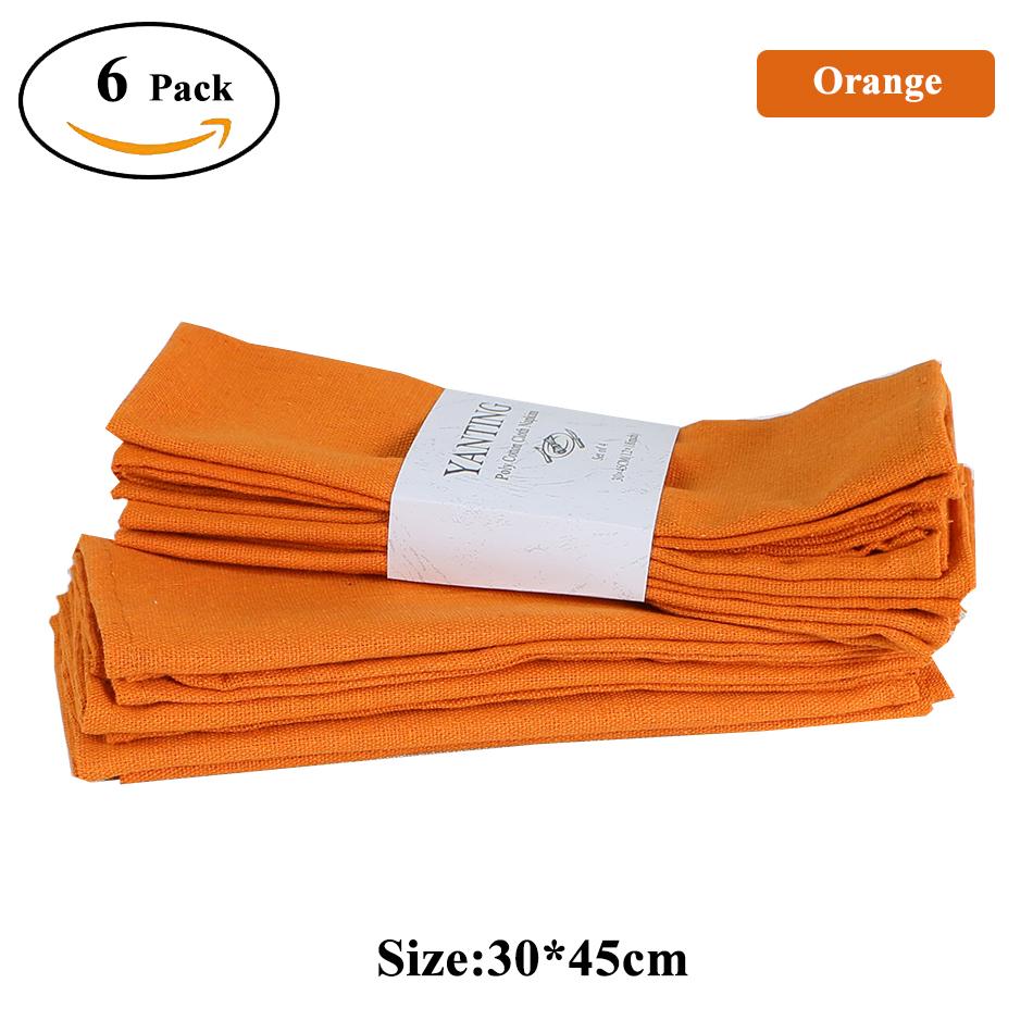 6PCS 30X45CM 12X18 Inch Light Purple Cloth Napkins Washable Reusable Table Placemat for Wedding Party Home Dining Table Decoration