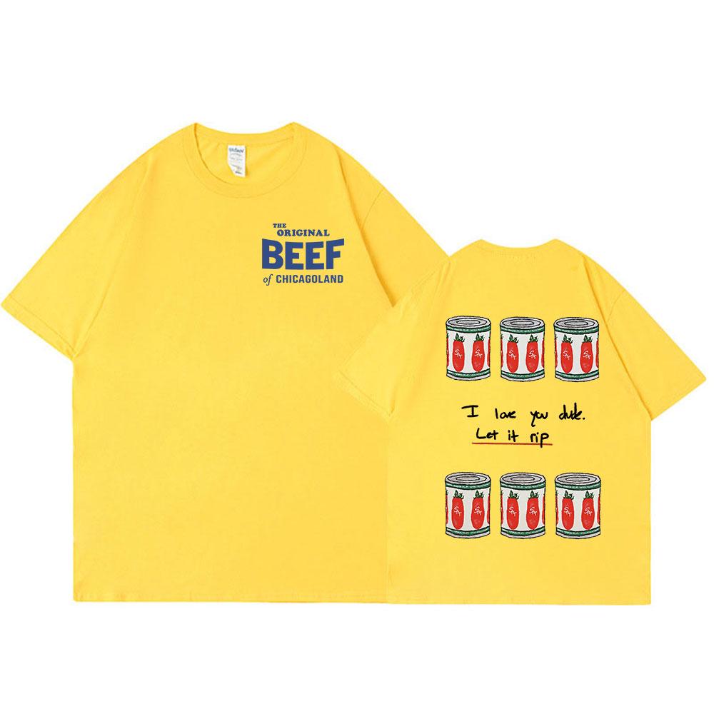 The Bear TV Series The Original Beef of Chicagoland T-shirt Harajuku Men Women Clothing Fashion Casual Cotton Oversized T Shirts